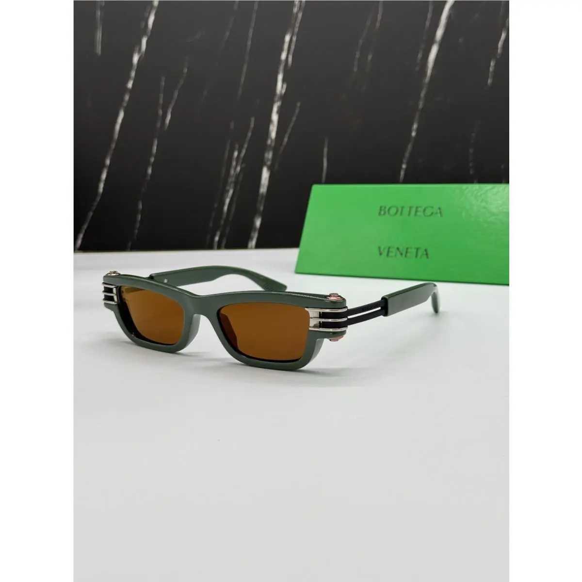 Bottega Veneta BV1308S 003 Women Green Sunglasses