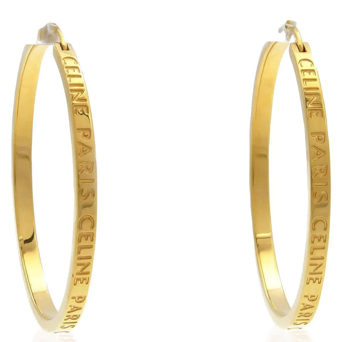 Celine Paris Large Hoops in Gold