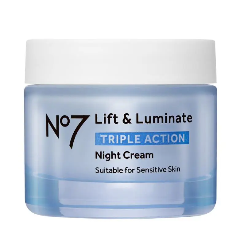 No7 Lift Luminate Triple Action Night Cream with Collagen Peptides Vitamin C