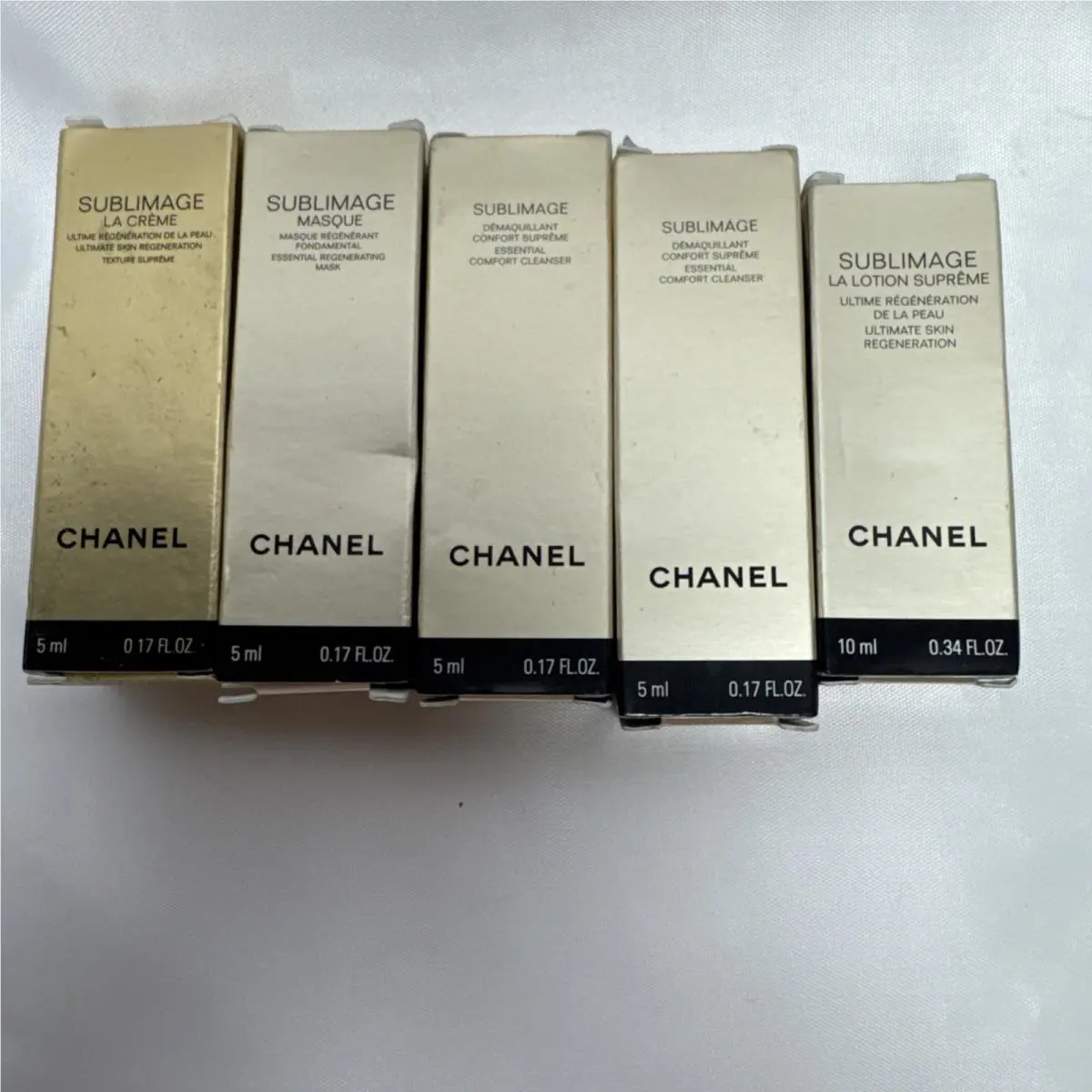 5X Chanel Sublimage LA Crème Ultimate Skin Regeneration Texture Supreme 5ml Each