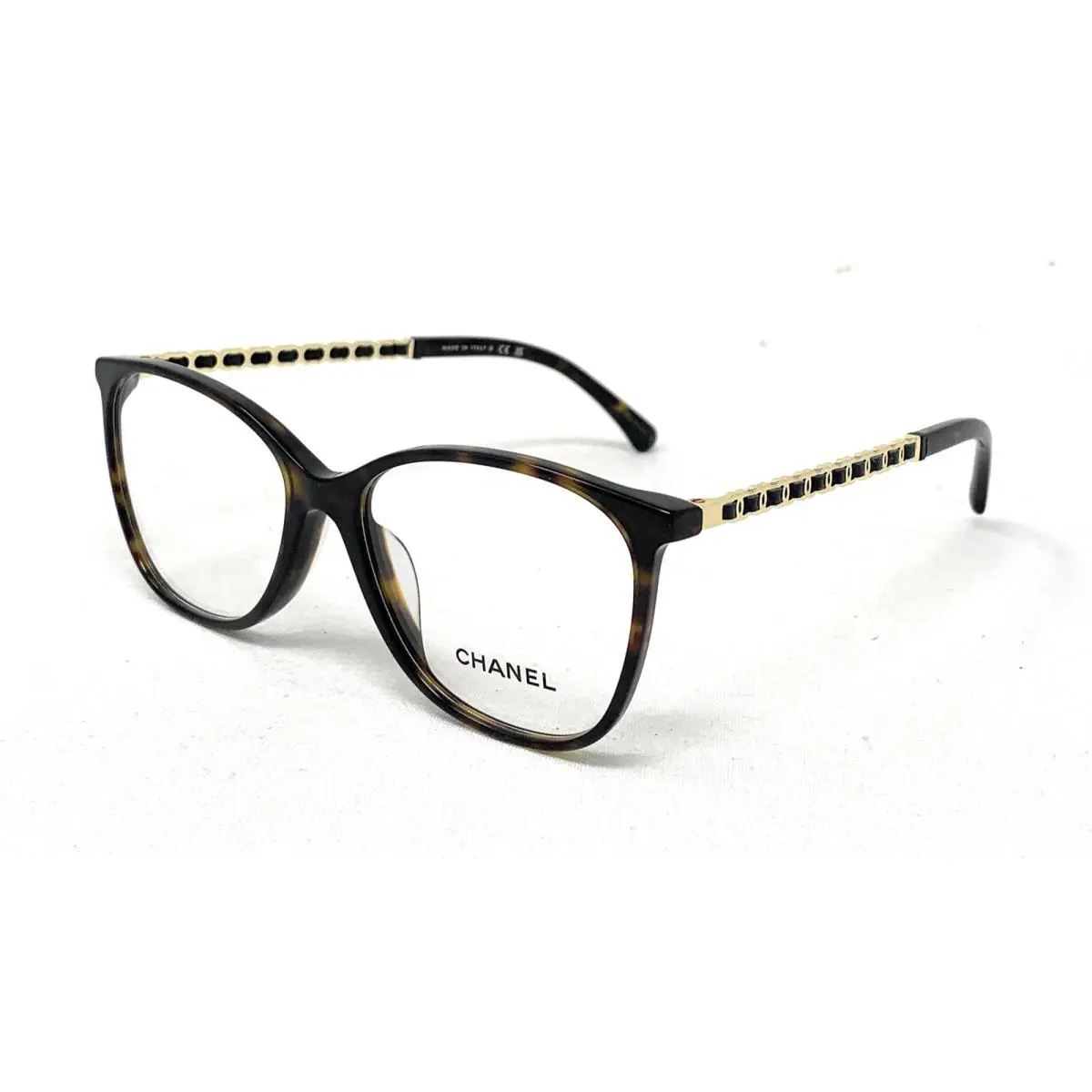 Chanel Women`s Eyeglasses CH3408QA 714 Havana Gold Butterfly 54mm