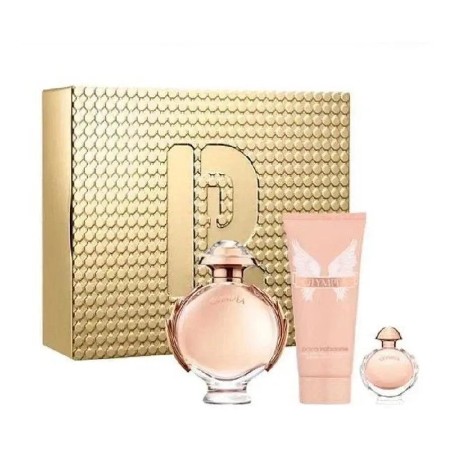 Paco Rabanne Olympea 3 Pcs Set For Women: 2.7 Eau de Parfum Spray + 3.4 Body Lot