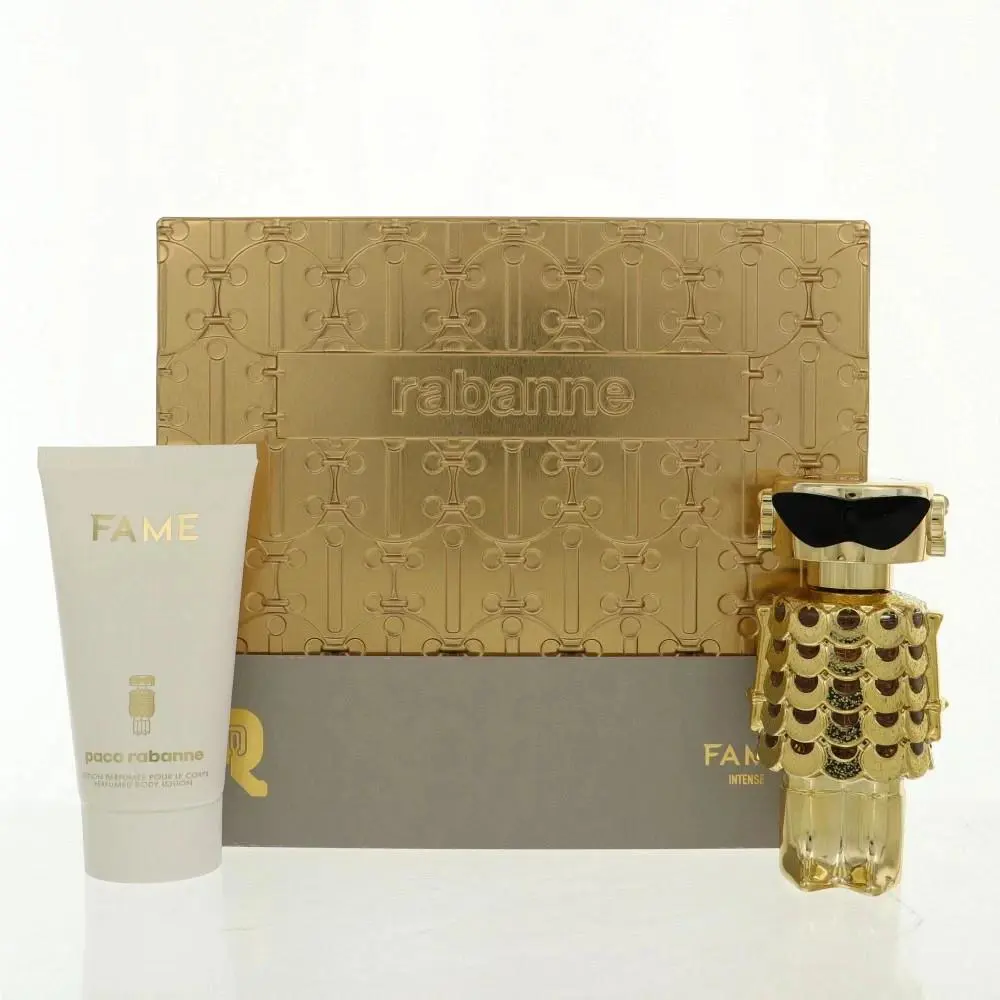 Paco Fame Intense 1.7 Edp Spray + 2.5 Body Lotion For Women Gift Set