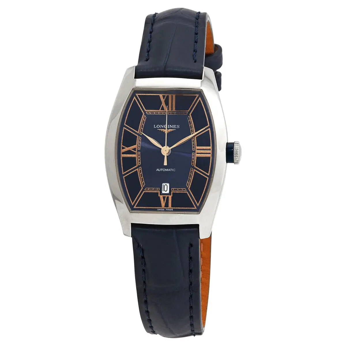 Longines Evidenza Automatic Blue Dial Blue Leather Womens Watch L2.142.4.96.2