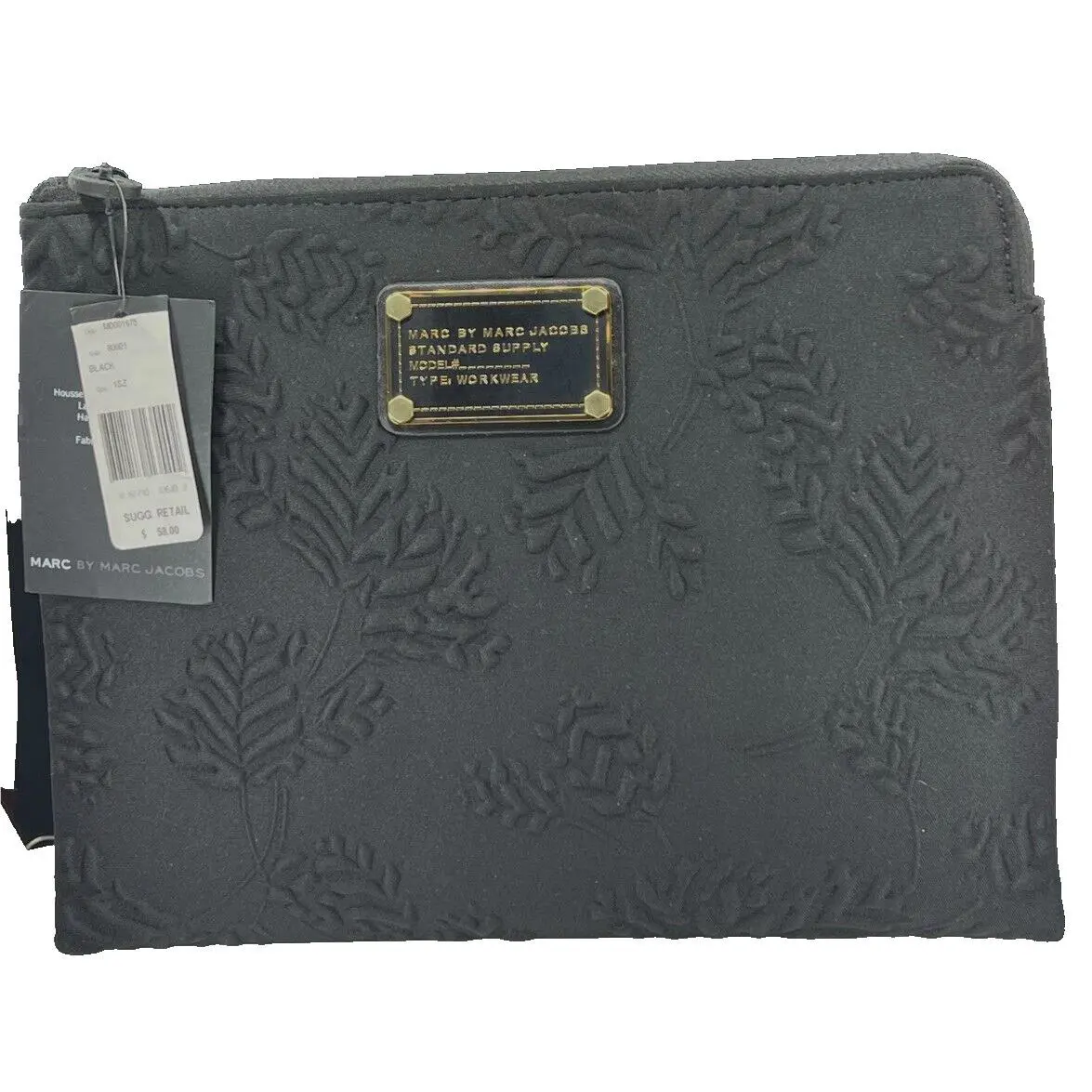 Marc by Marc Jacobs Large Travel Pouch Bag Black Designer Tote