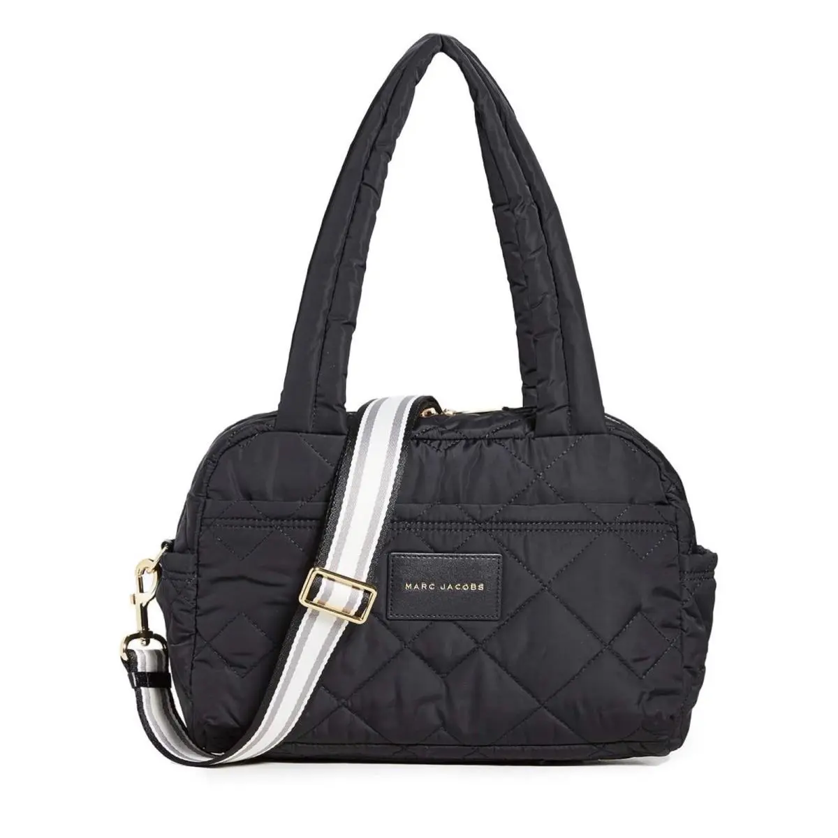 Marc Jacobs Quilted Nylon Small Weekender Travel Black