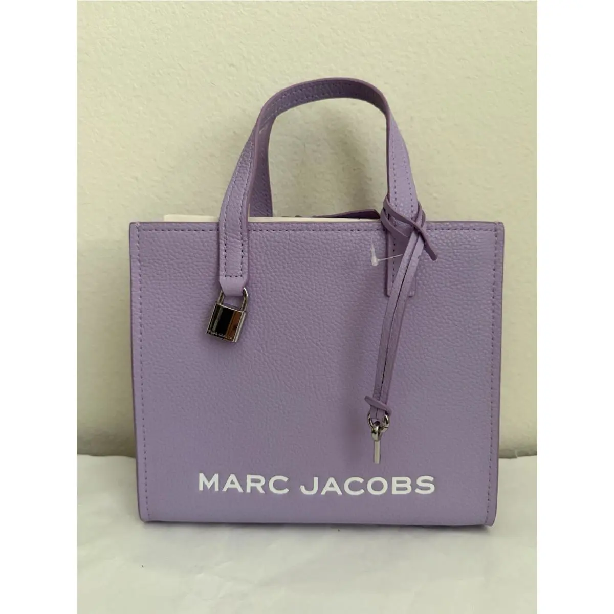 Marc Jacobs Mini The Bold Grind Leather Satchel Bag Wisteria