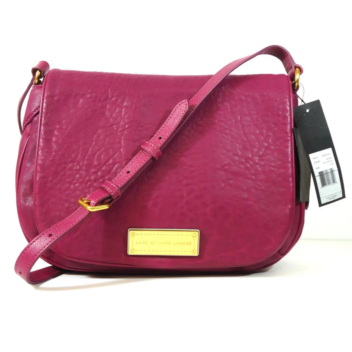 Marc by Marc Jacobs Washed Up The Nash Cross Body Bag Hot Fuchsia