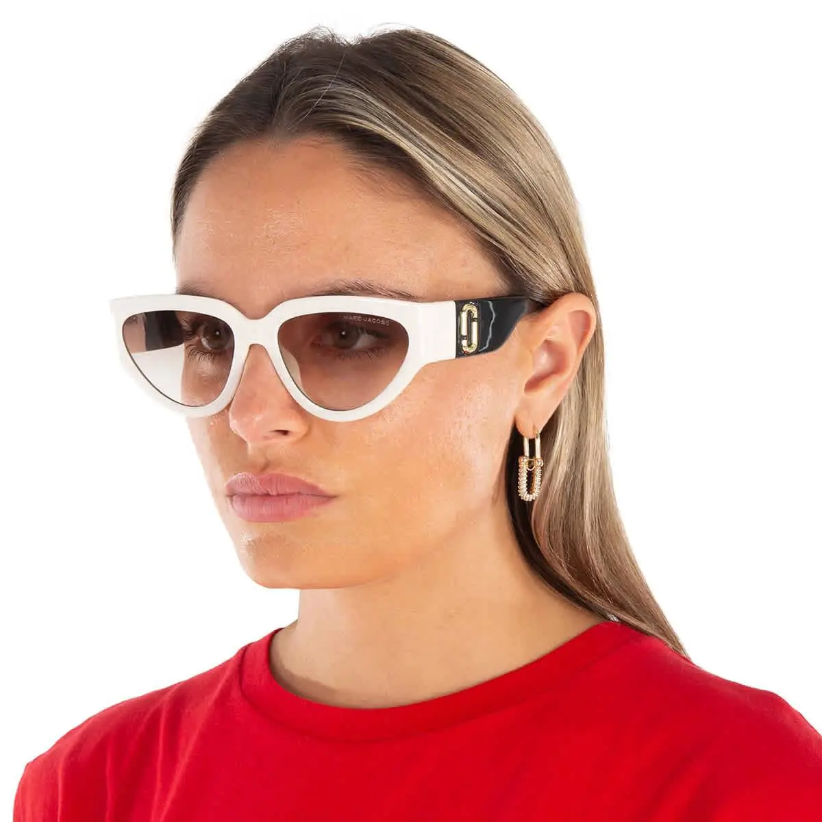 Marc Jacobs Brown Gradient Cat Eye Ladies Sunglasses Marc 645/S 0CCP/HA 57