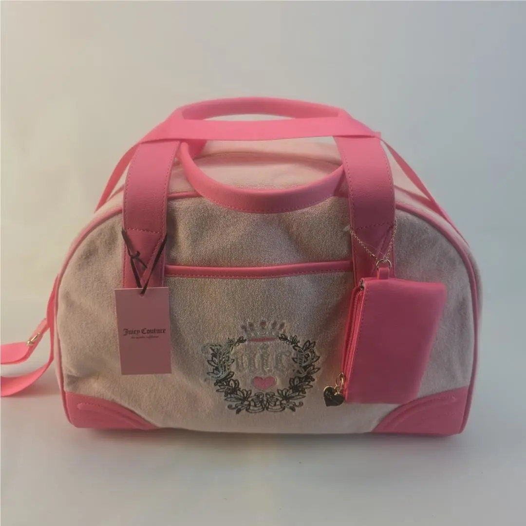 Juicy Couture Heritage Weekender Duffel Pink Diamond Crossbody
