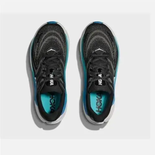 Hoka shoes - Black / Skyward Blue 2
