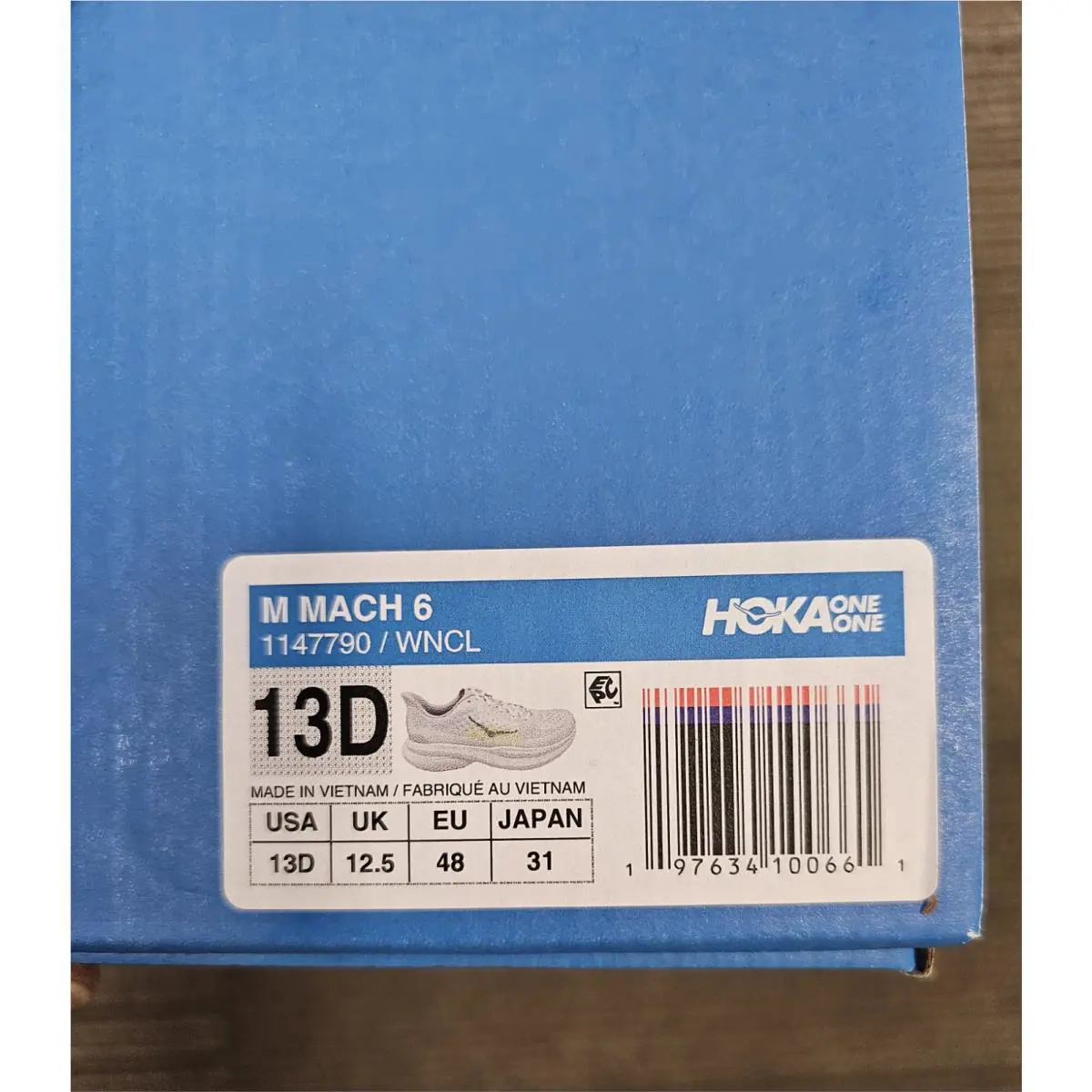 Hoka shoes - Hoka One One Mach 6 - 147790 WNCL - White 3