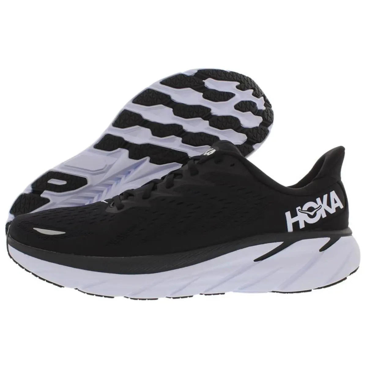 Hoka Men Clifton 8 1119393/ Bwht Men Size 8.5 - Black White