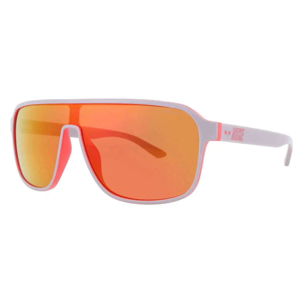 Nike Orange Flash Pilot Men`s Sunglasses Nike Vintage Flyer IB3680X 009 64 - Grey, Frame: Grey, Lens: Orange
