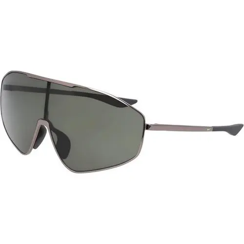 Nike IF0986X-021 Gunmetal Echo Shield Sunglasses with Green Lens 66/10/140