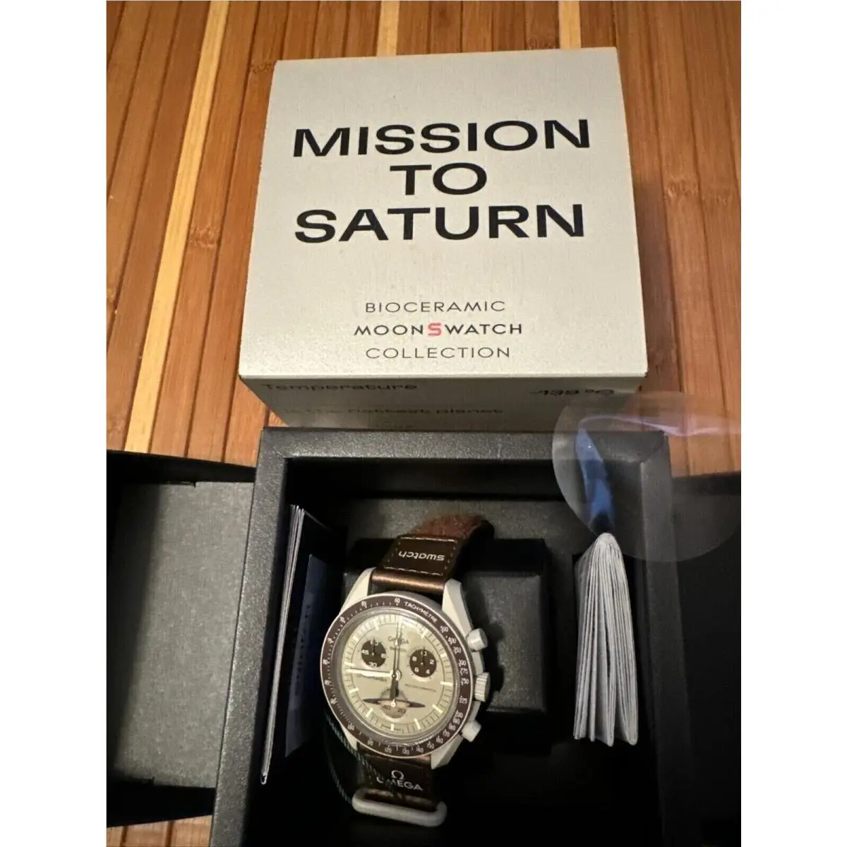 Swatch x Omega Bio Ceramic Moonswatch Mission to Saturn - SO33T100