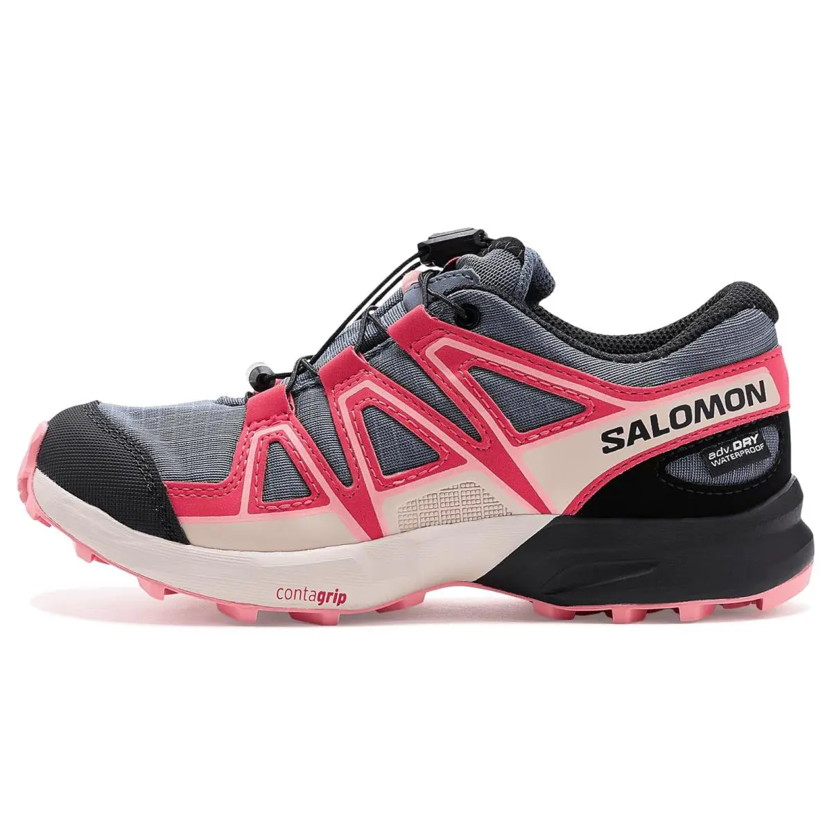 Salomon shoes - Grisaille/Hushed Violet/Rouge Red 2