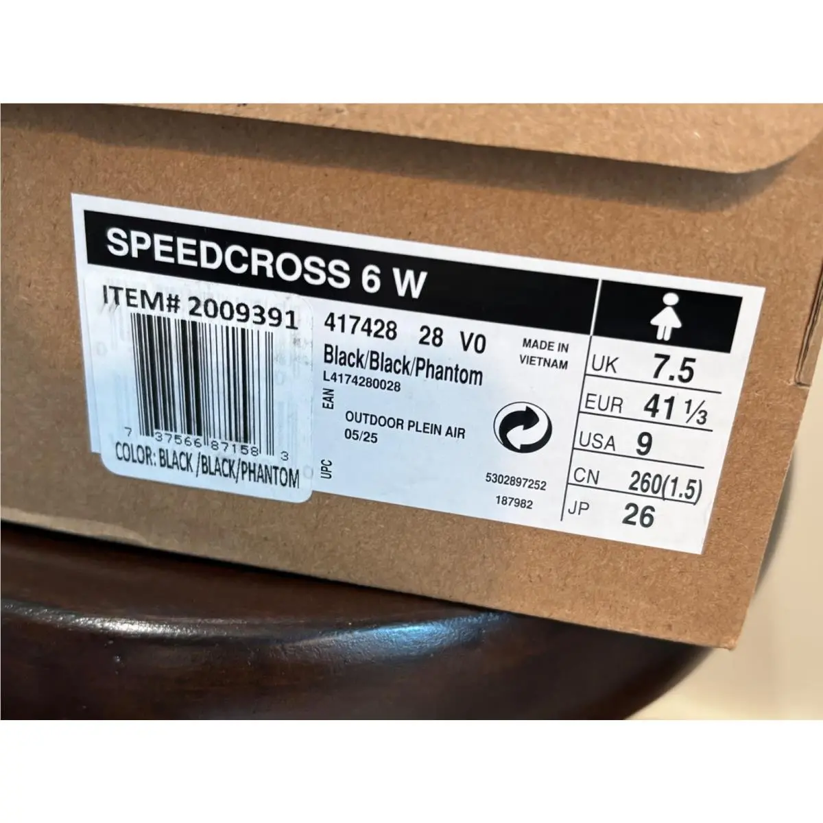 Salomon shoes - Salomon Speedcross 6 - Speedcross - L41742800 - Black 7