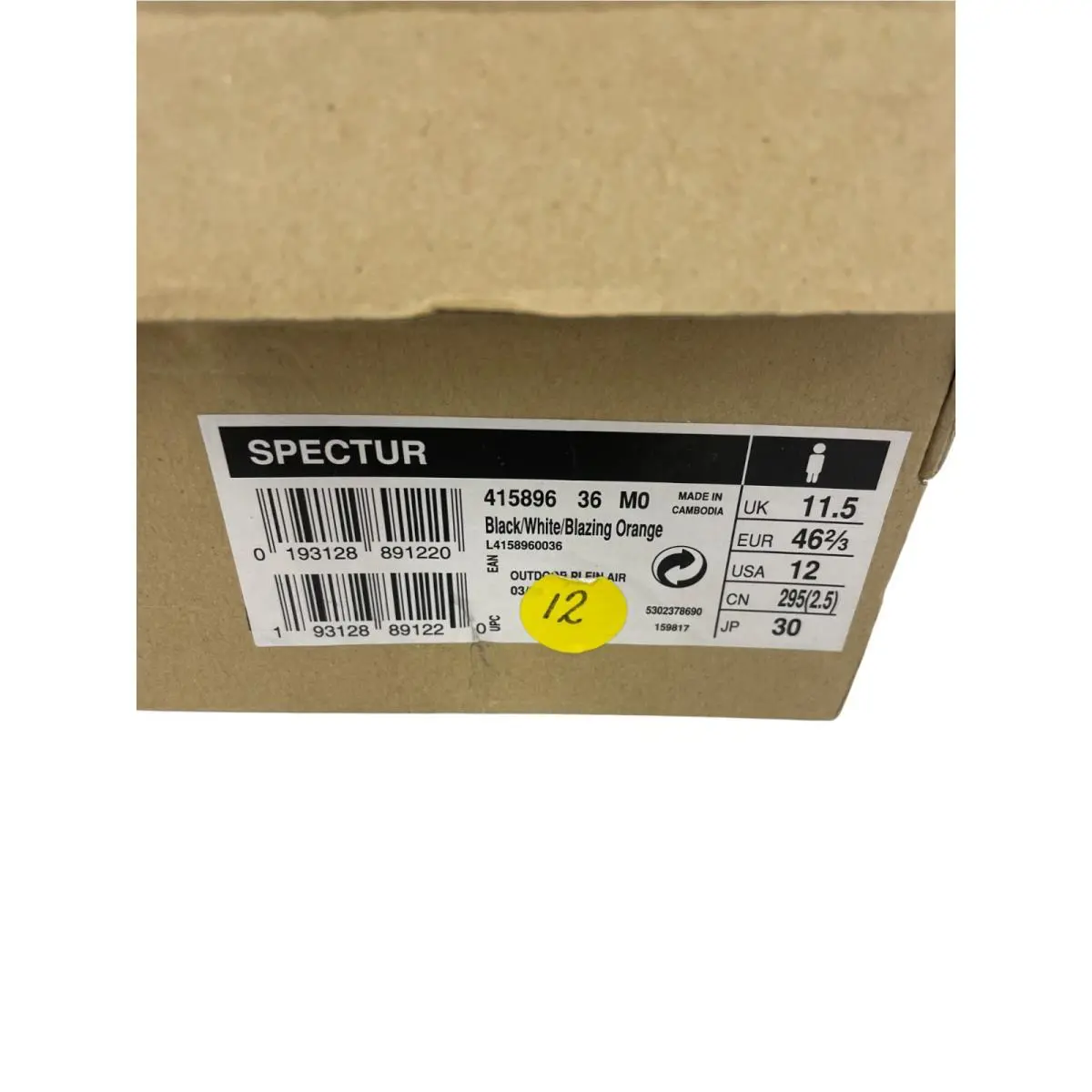 Salomon shoes - Salomon Spectur - Spectur - 415896 - Black,White,Orange (UPC: 0193128891220) 7