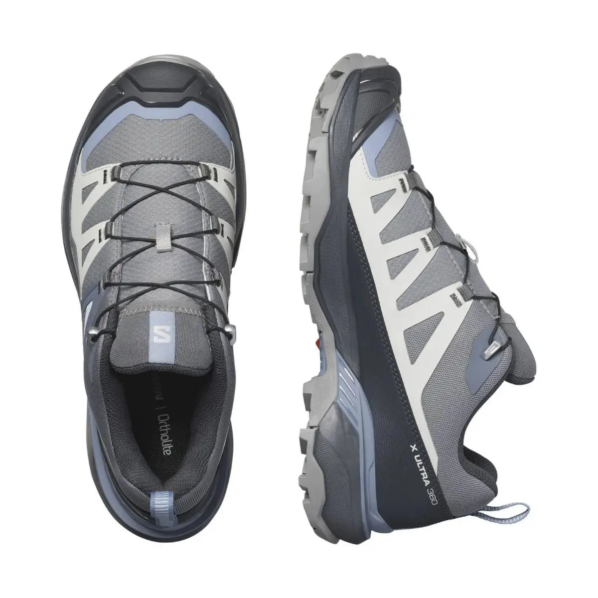 Salomon Women`s X Ultra 360 Hiking Shoes - Sharkskin/grisaille/stonewash US 6.5 - Sharkskin/Grisaille/Stonewash