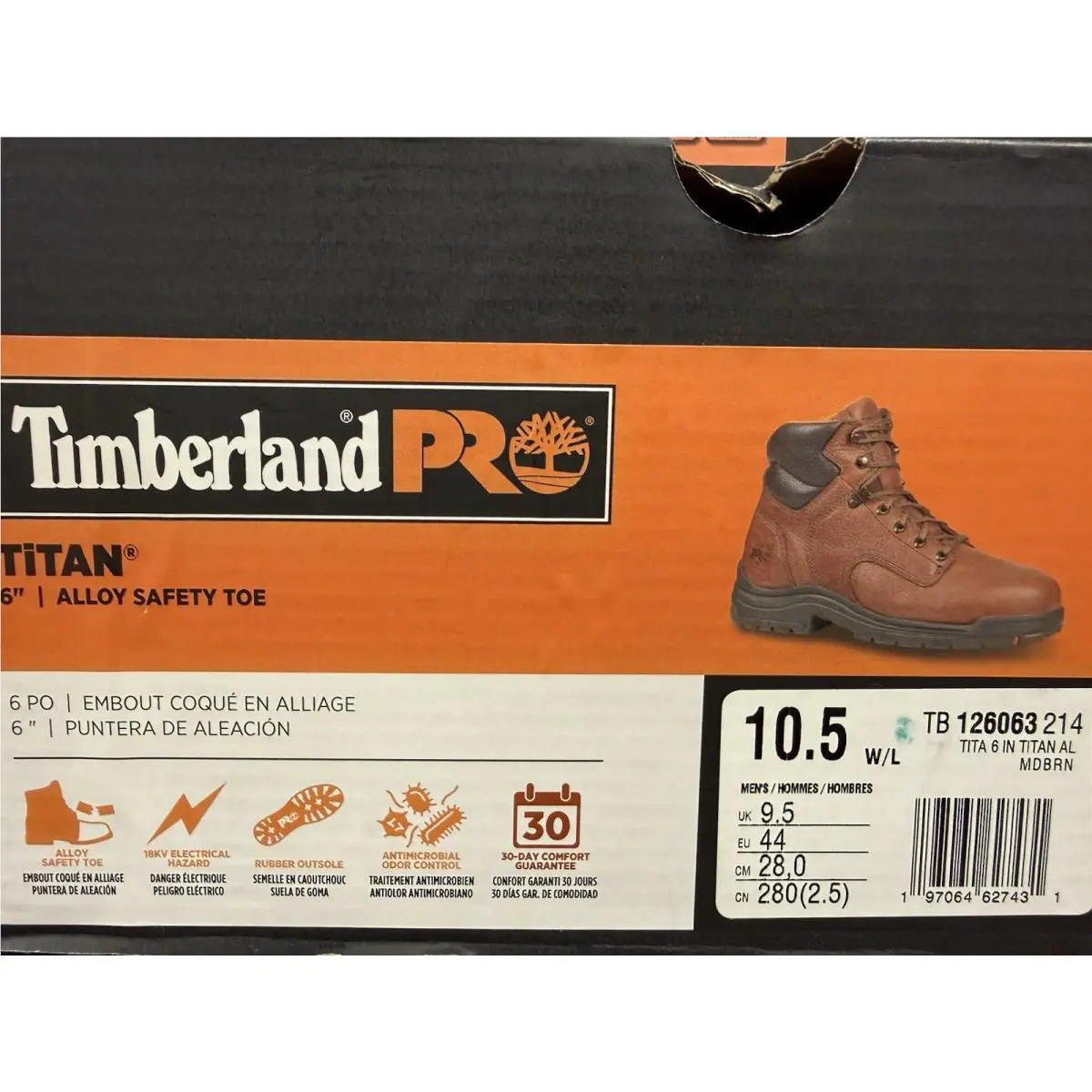 Timberland shoes - Timberland PRO Titan - PRO Titan - Brown (UPC: 882763075026) 5