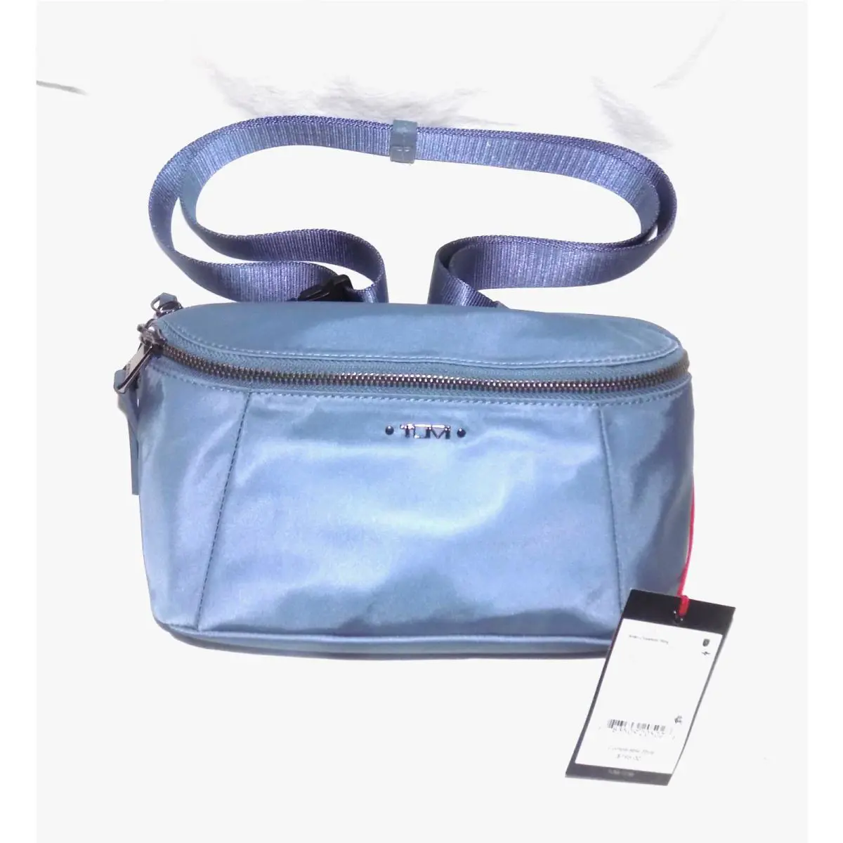 Tumi Voyageur Arden Crossbody Sling Bag Cornflower Blue Nylon Waistpack