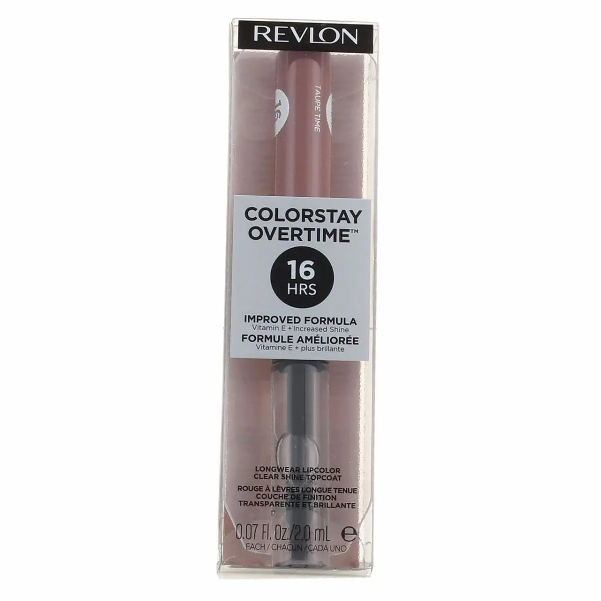 4 Pack Revlon Colorstay Overtime Longwear Lip Color Taupe Time 0.07 fl oz