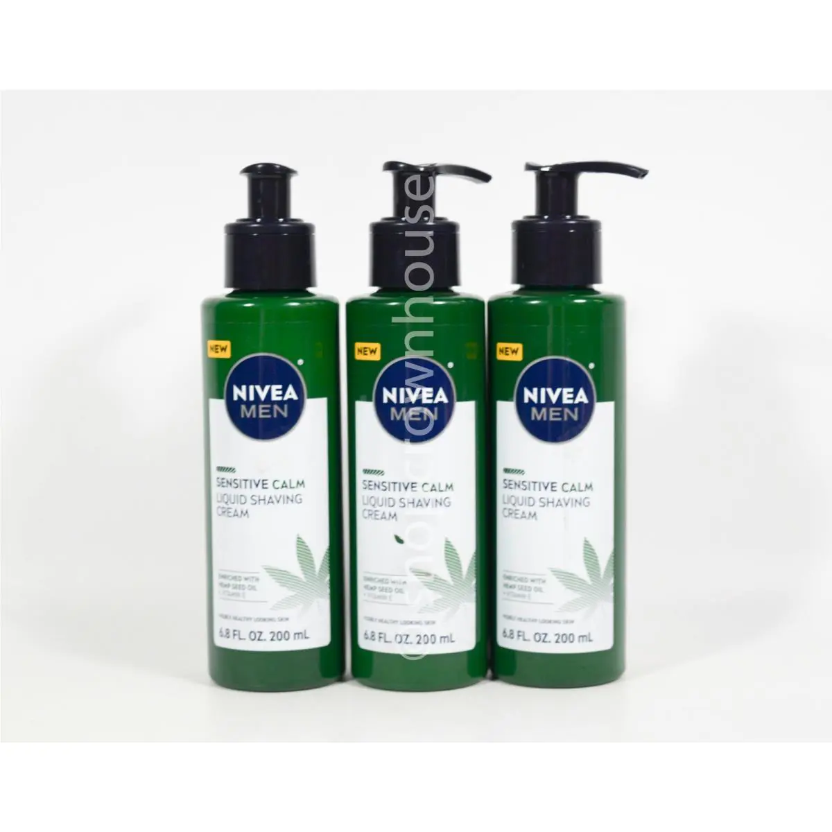 3 Nivea Men Sensitive Calm Liquid Shaving Cream 6.8 fl oz