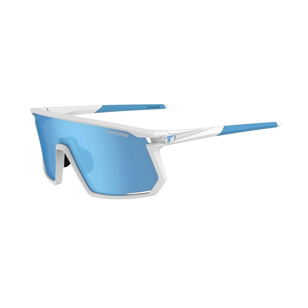 Optics Moab Sunglasses Matte White Clarion Blue/ac Red/clear by Tifosi