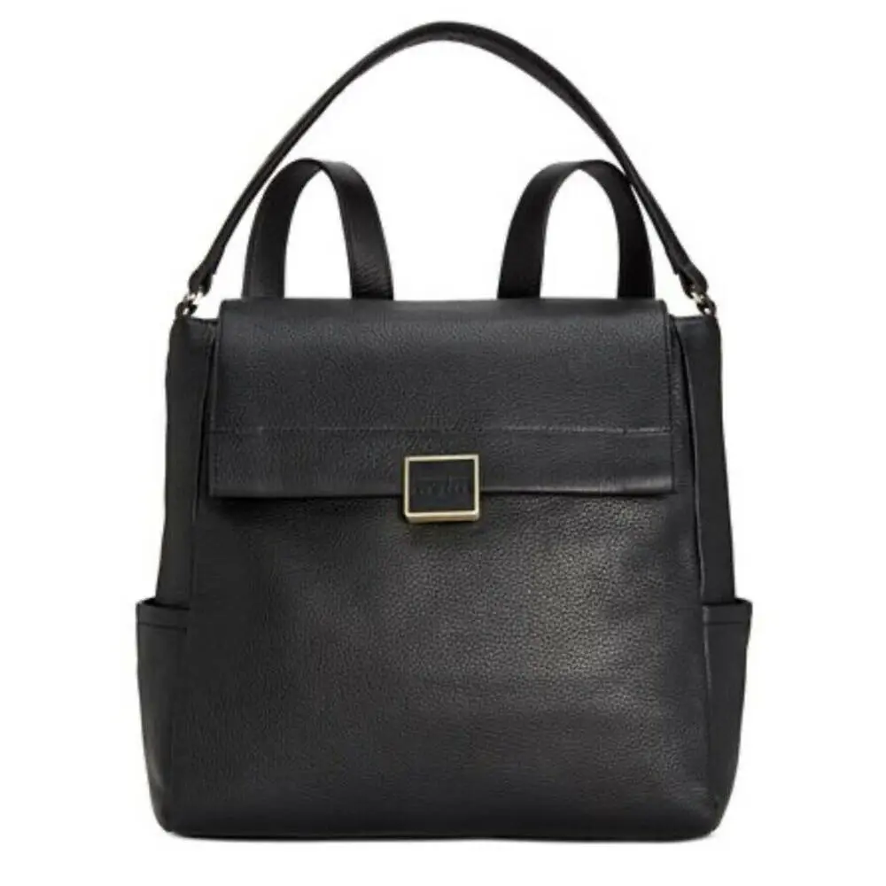 Kenneth Cole York Christie Leather Backpack - Black