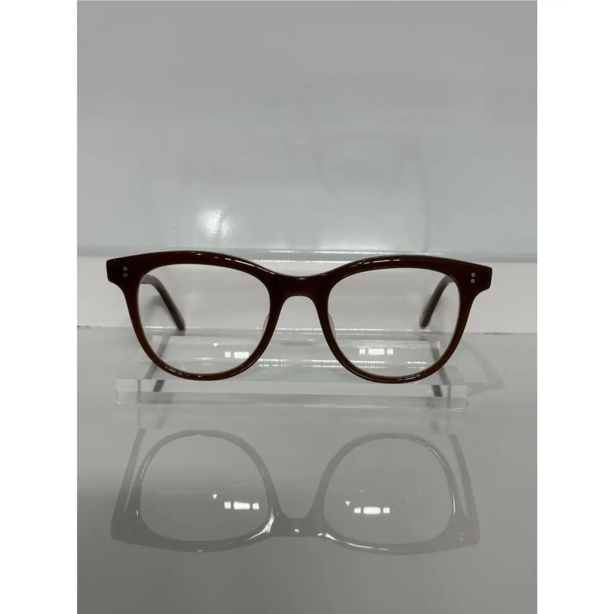 Garrett Leight Loyola Ti Coffee Brown Acetate Eyeglasses 47mm