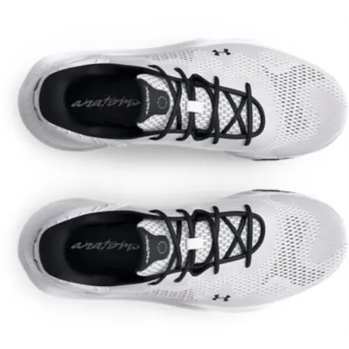 Under Armour shoes - White-White-Metallic Silver 1