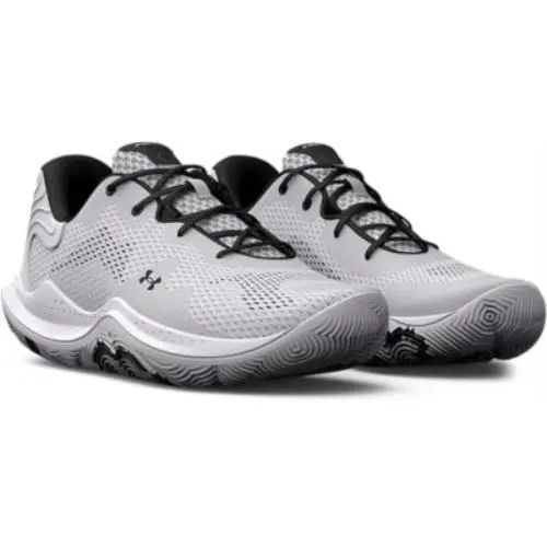 Under Armour shoes - White-White-Metallic Silver 2
