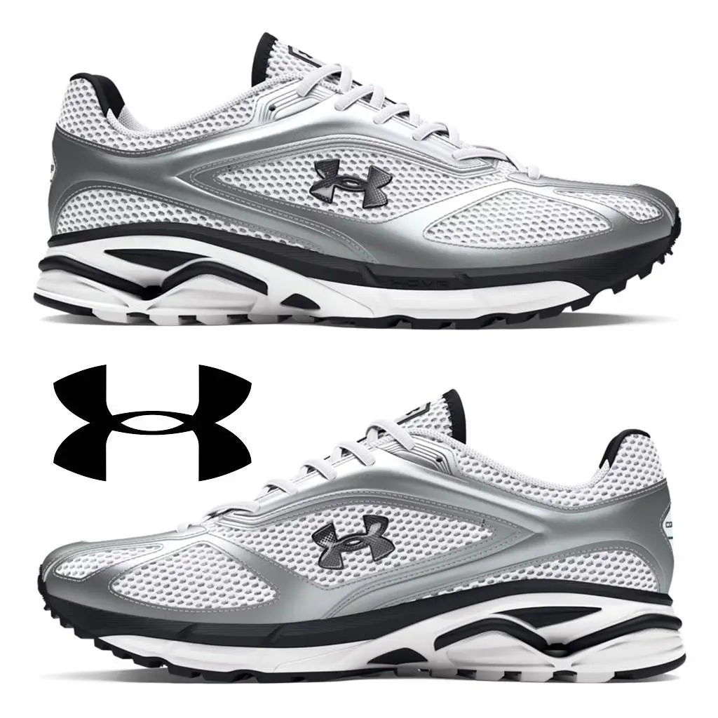 Under Armour shoes - Under Armour Apparition - Apparition - Silver, Manufacturer: White / Metallic Silver / Black - 106 17