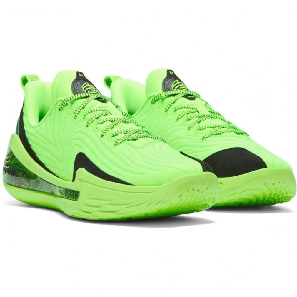 Under Armour Mens` Curry12 Extraterrestrial Sneakers - Green/green/black