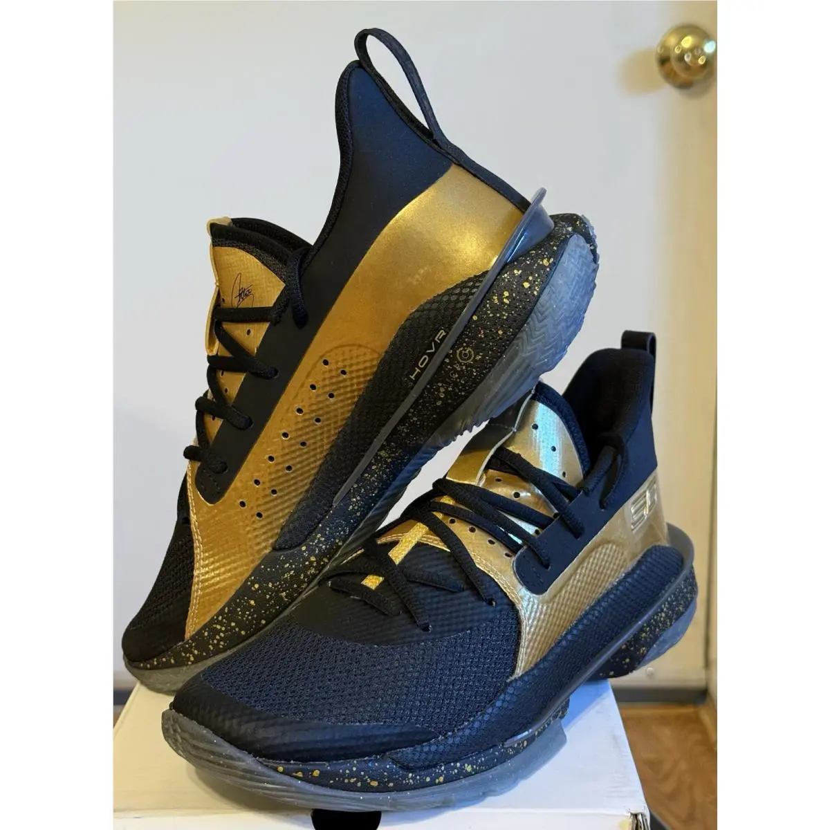 Under Armour shoes - Under Armour Curry 7 - Curry - 3023300-002 - Black & Gold 1