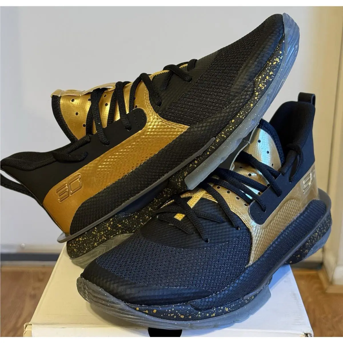 Under Armour shoes - Under Armour Curry 7 - Curry - 3023300-002 - Black & Gold 2