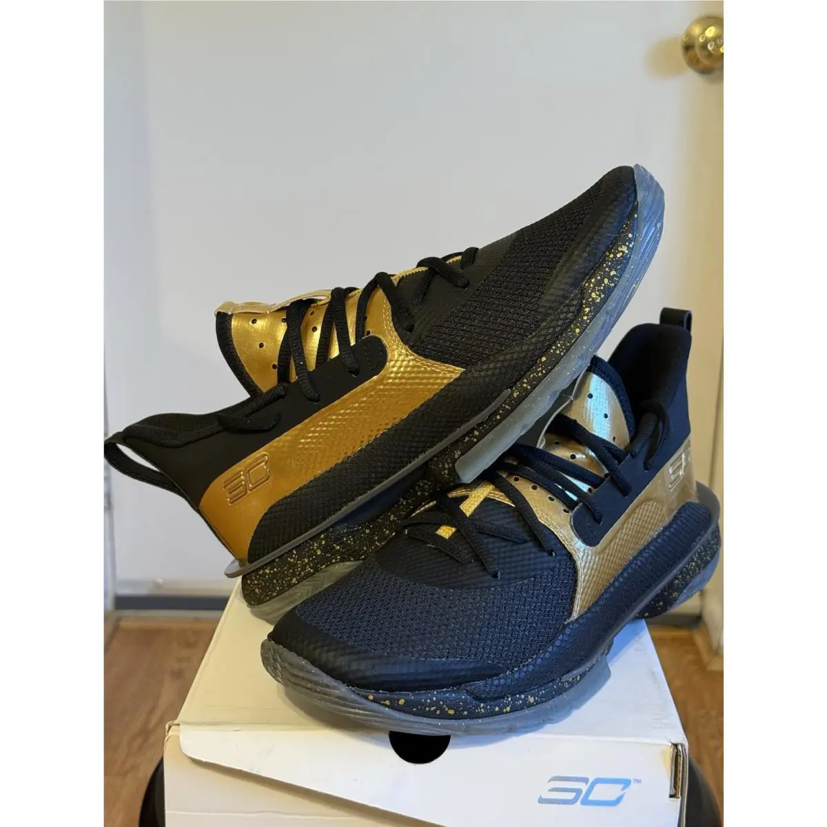Under Armour shoes - Under Armour Curry 7 - Curry - 3023300-002 - Black & Gold 3