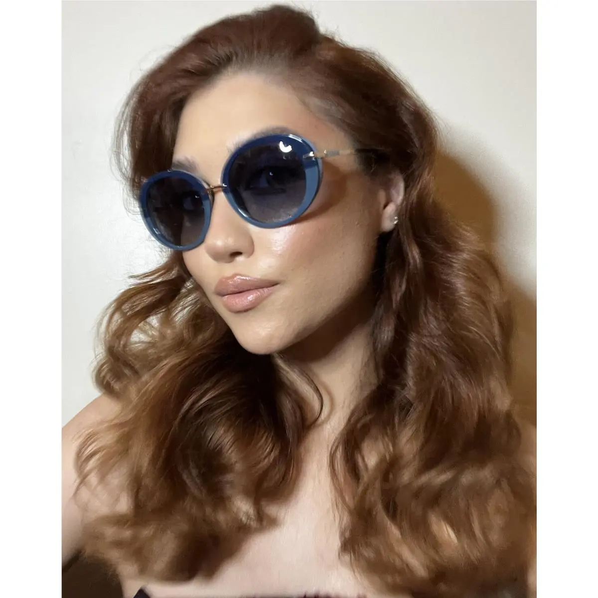 Polarized Gianfranco Ferre Gff 1103 53mm Blue Women`s Sunglasses