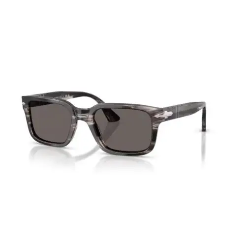 Persol 0PO3272S 1238B1 Striped Black Grey/dark Grey 53mm Men`s Sunglasses
