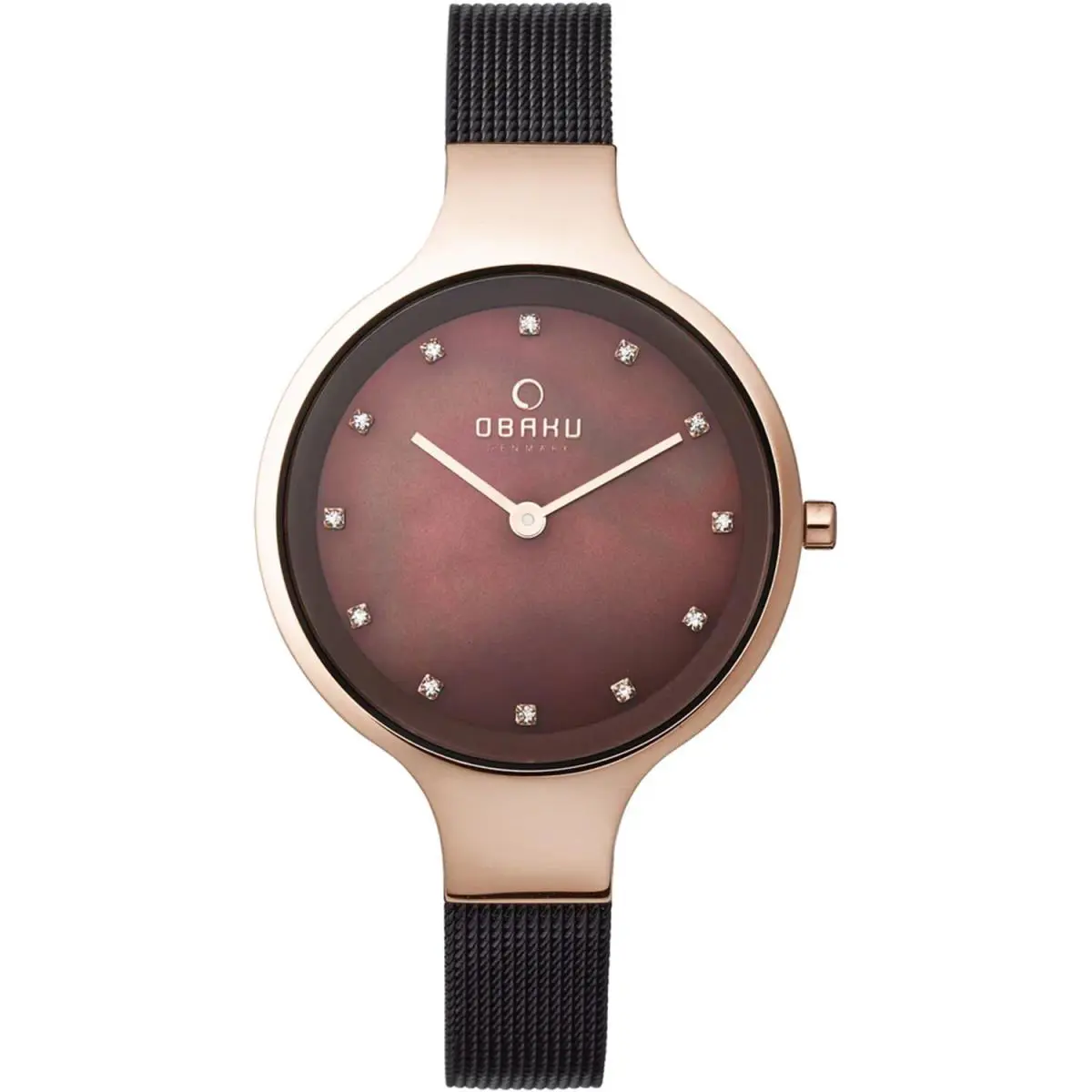 Obaku Women`s Classic Brown Dial Watch - V173LXVNMN