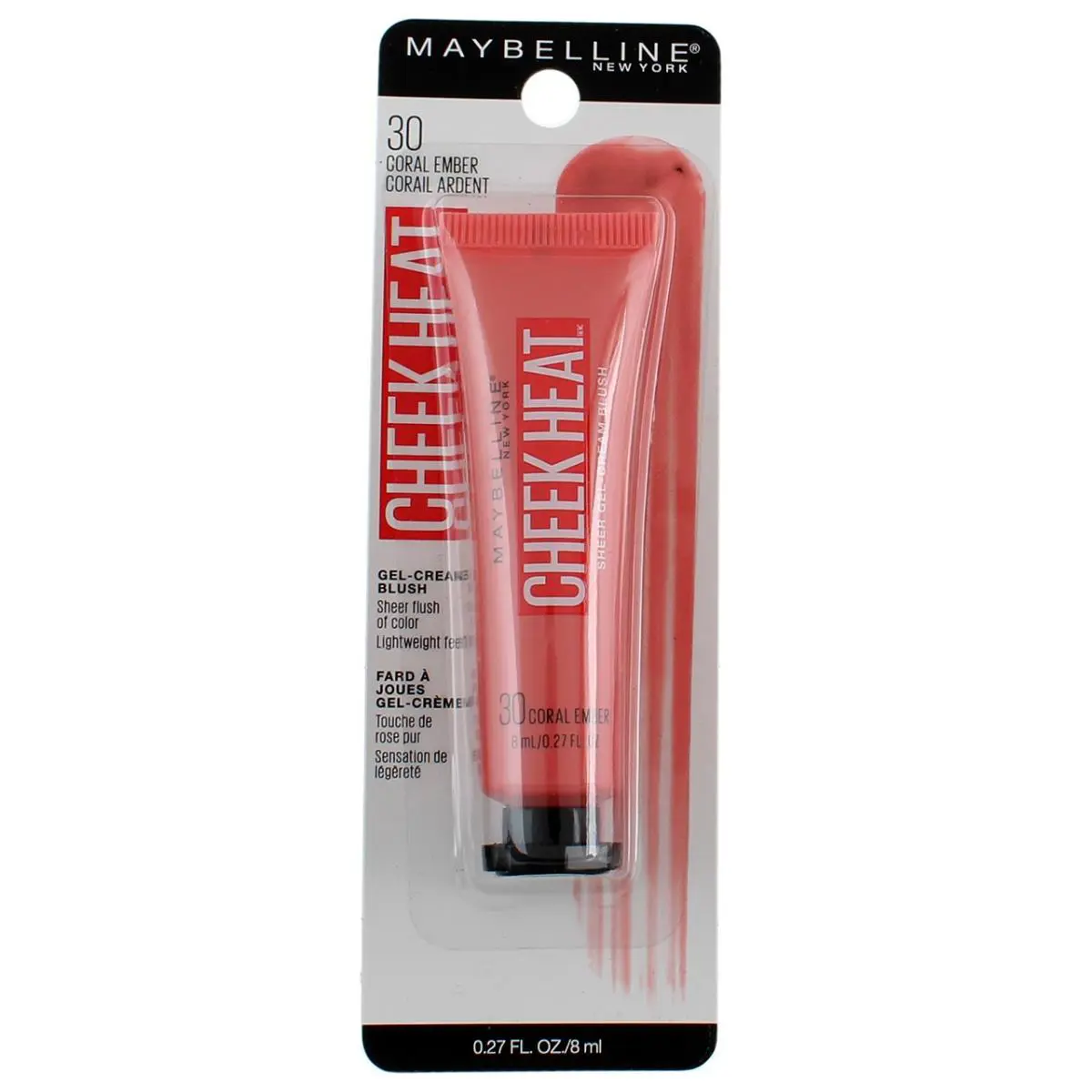 6 Pack Maybelline York Sheer Gel-cream Cheek Heat Blush Coral Ember 30