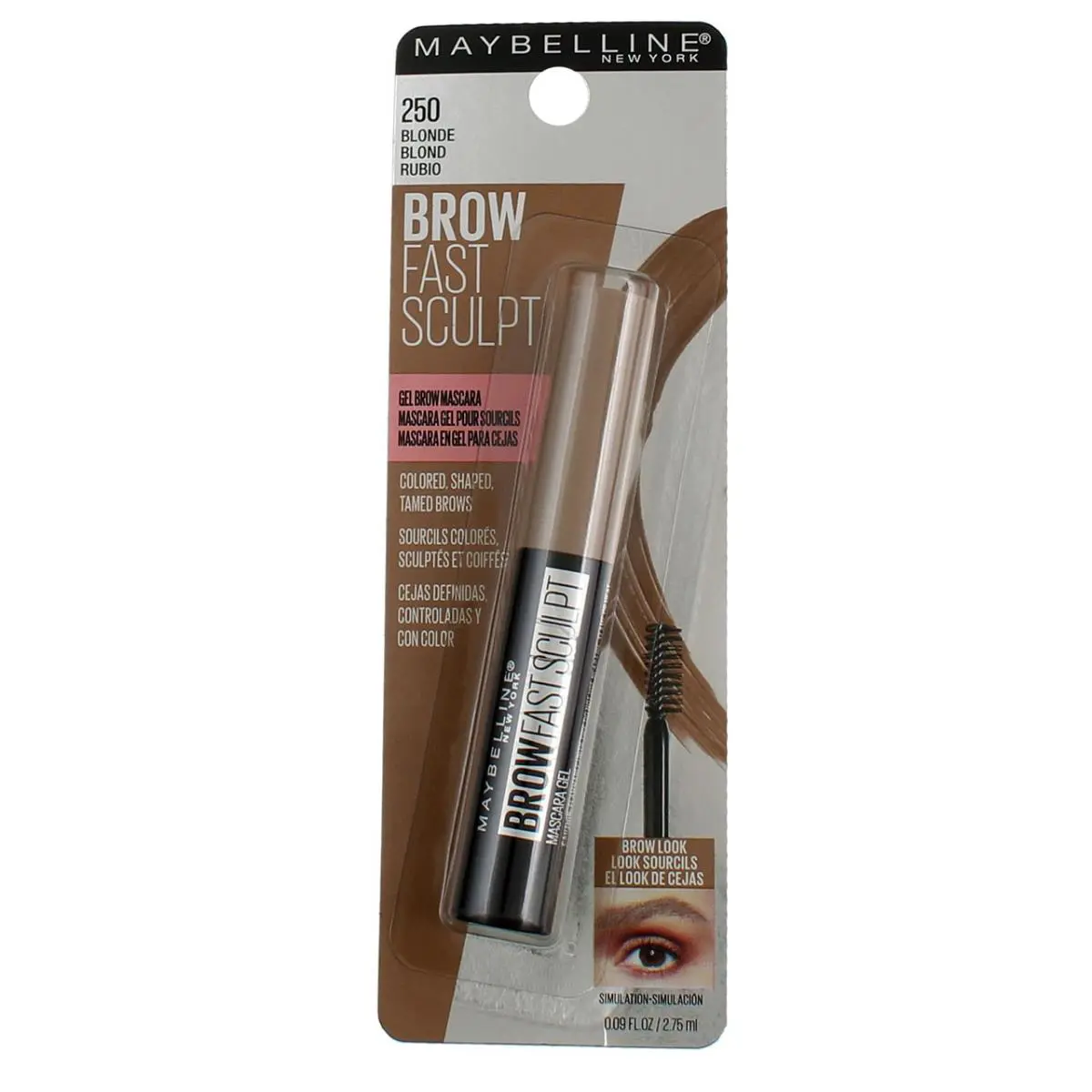 6 Pack Maybelline York Gel Brow Mascara Blonde 0.09 fl oz