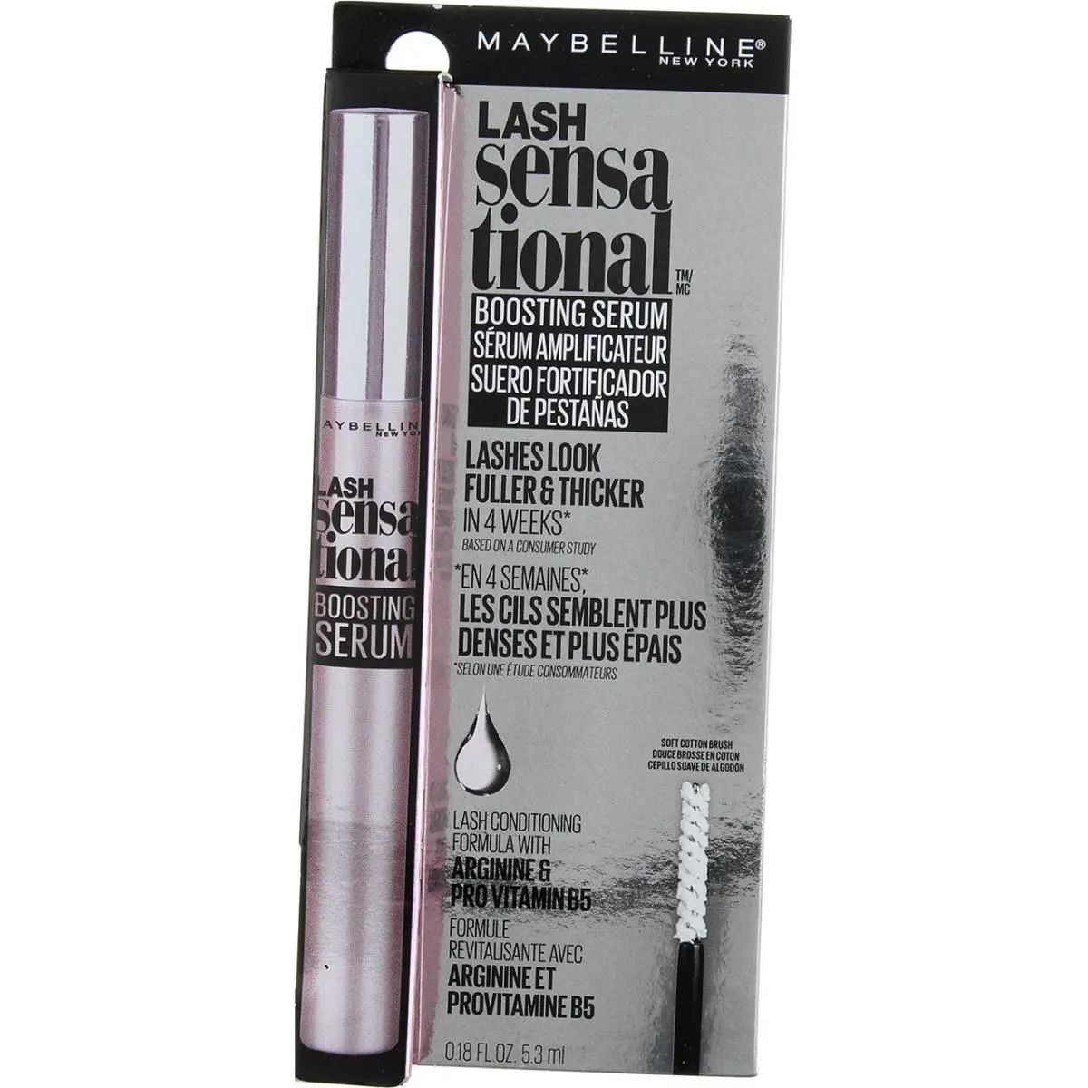 4 Pack Maybelline Lash Sensational Boosting Serum 0.18 fl oz