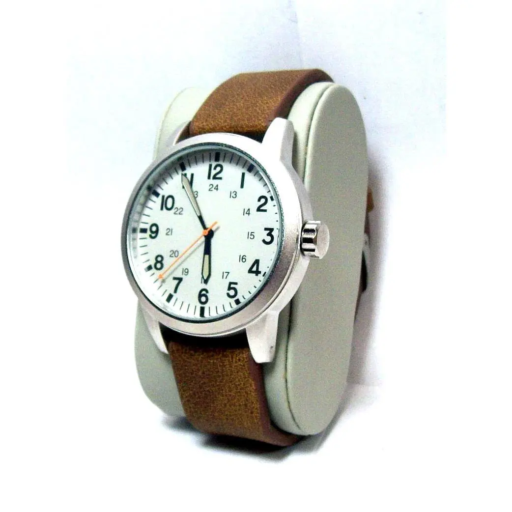Seiko Tmi Mens Military Field Watch W/papers Fits 6.50 --8.50 Nice