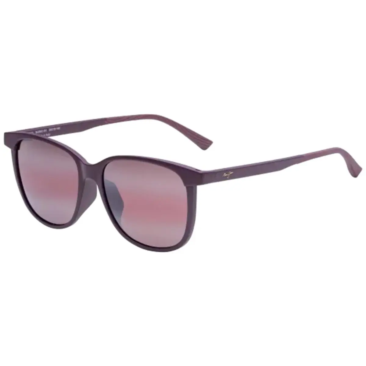 Ilikea Polarized Slim Soft Square w/ Superthin Glass Lens - Italy Matte Burgundy/Maui Rose (04) by Maui Jim