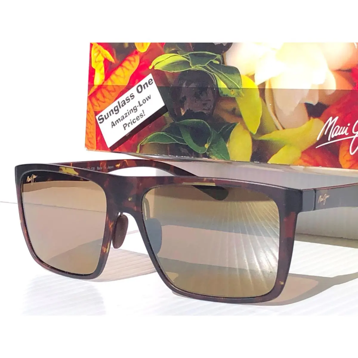 Maui Jim Honokalani Tortoise Brown Polarized Hcl Bronze Lens Sunglass H455-10