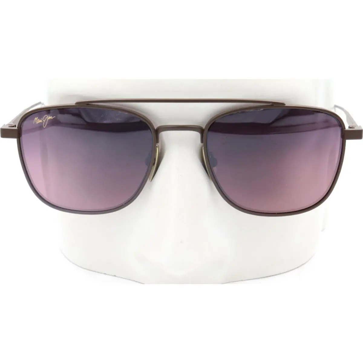Maui Jim Kahana Rose Titanium Matte Brown Sunglasses MJ0640S-002 / RS640-01