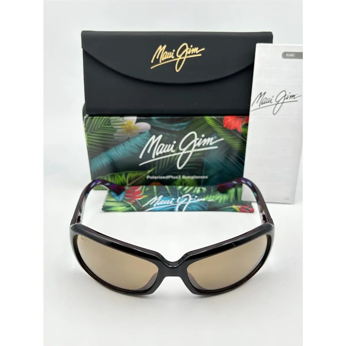 Maui Jim Polarized Sunglasses MJ 234 26 Yellowfin Rootbeer Hcl Bronze Guy Harvey