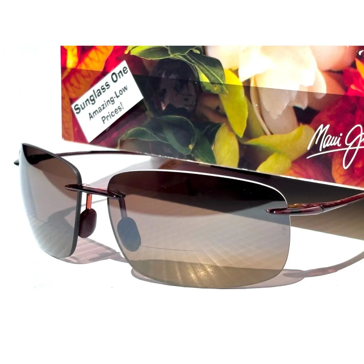 Maui Jim Breakwall Rootbeer Polarized Hcl Bronze 1.5 Reader Sunglass H422-2615